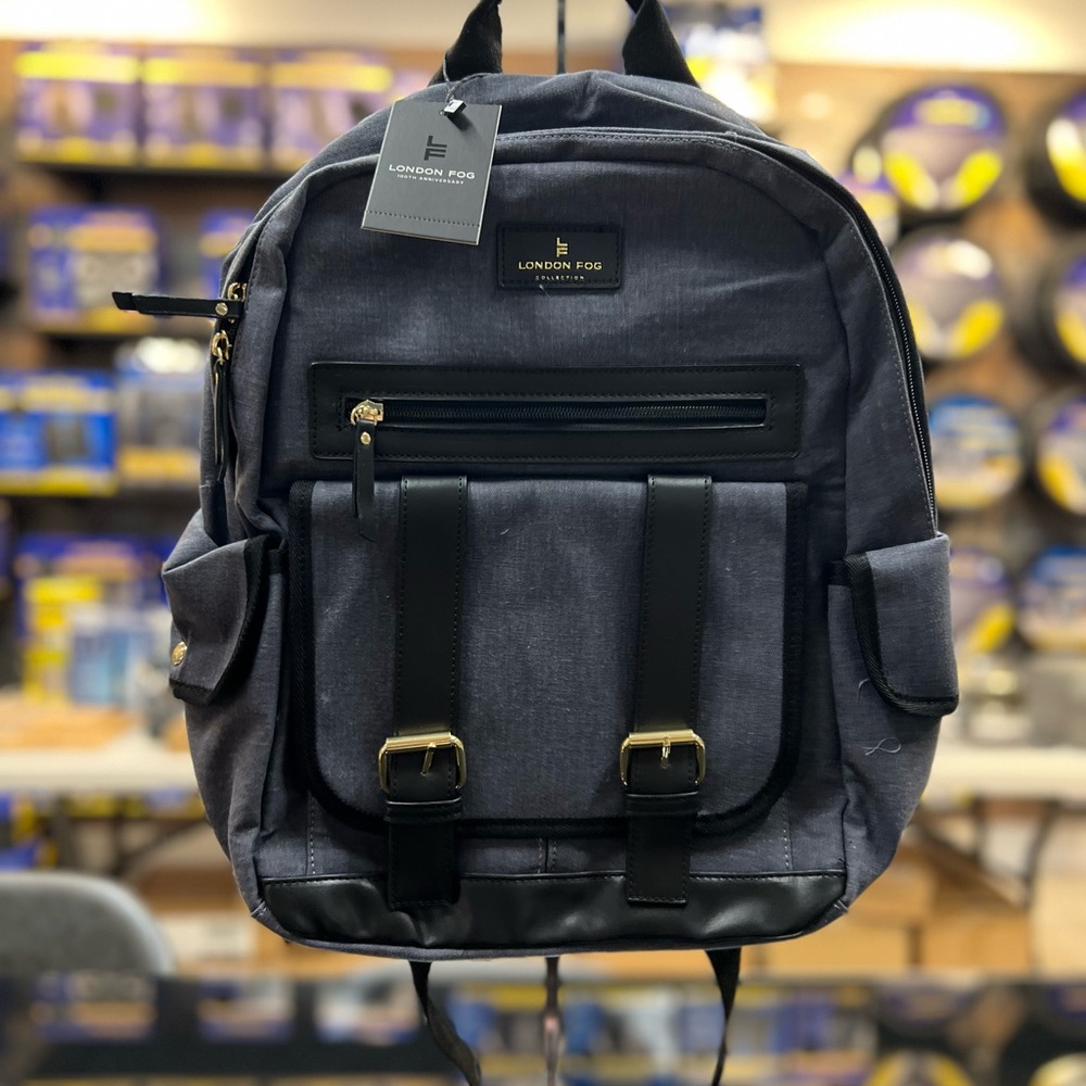 London Fog Gray Backpack Unisex